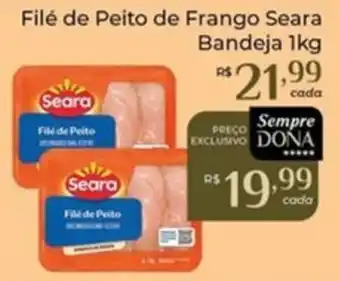 Dona de Casa Filé de Peito de Frango Seara oferta