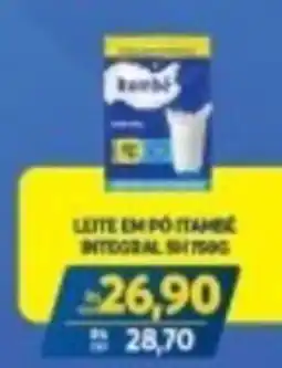 Atacadão Centro Sul Leite em pó itambé integral 500g oferta