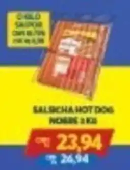 Atacadão Centro Sul Salsicha hot dog nobre oferta