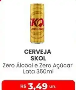 Higa Atacado Cerveja skol zero álcool e zero açúcar oferta