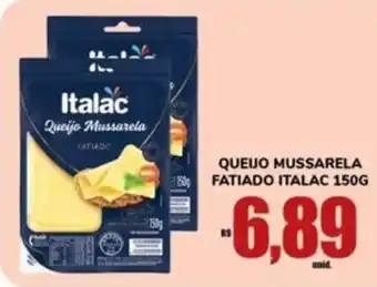 Queijo mussarela fatiado