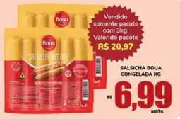 Costa Atacadão Salsicha boua congelada kg oferta
