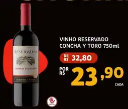 Bergamais Supermercados vinho reservado concha y toro oferta