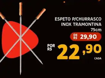 Bergamais Supermercados Espeto p/churrasco inox tramontina oferta