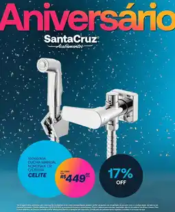 Santa Cruz Acabamentos Ducha manual noronha cr c/deriva celite oferta