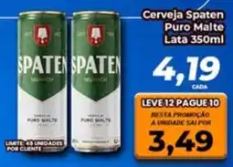 Amarelinha supermercados Cerveja Spaten Puro Malte oferta
