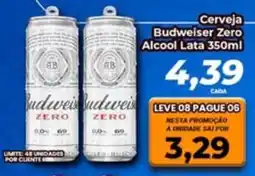 Amarelinha supermercados Cerveja Budweiser Zero oferta