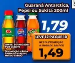 Amarelinha supermercados Guaraná Antarctica, Pepsi ou Sukita oferta