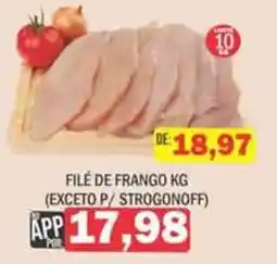 Supermercados Mendonça Filé de frango kg oferta