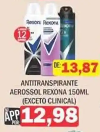 Antitranspirante aerossol rexona 150ml