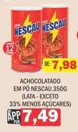 Supermercados Mendonça achocolatado em pó nescau oferta