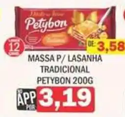 Supermercados Mendonça Massa p/ lasanha tradicional petybon oferta