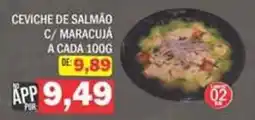 Supermercados Mendonça Ceviche de salmão c/ maracujá oferta