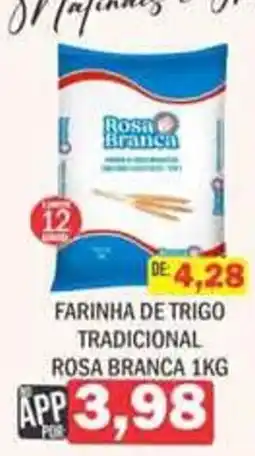 Supermercados Mendonça Farinha de trigo tradicional rosa branca oferta