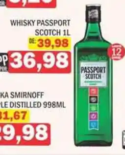 Supermercados Mendonça whisky passport scotch oferta