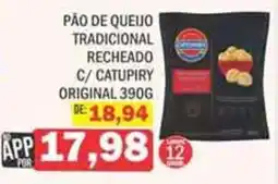 Supermercados Mendonça Pão de queijo tradicional recheado c/ catupiry original oferta