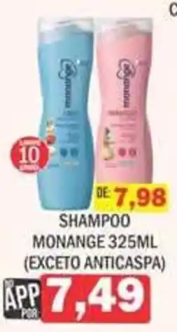 Supermercados Mendonça Shampoo monange oferta