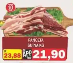 Supermercados Mendonça Panceta suína kg oferta