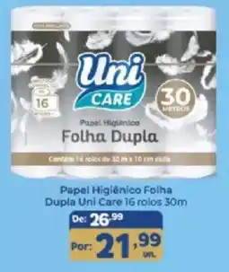 Shibata Supermercados Papel Higiênico Folha Dupla Uni Care oferta