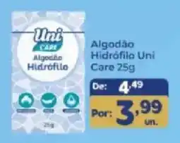 Shibata Supermercados Algodão Hidrófilo Uni Care oferta