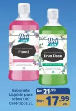 Shibata Supermercados Sabonete Líquido para Mãos Uni Care tipos 2L oferta