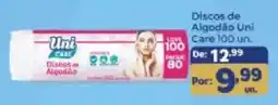 Shibata Supermercados Discos de algodão uni care oferta