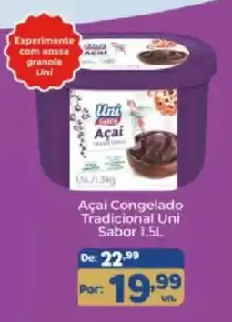 Shibata Supermercados Açaí Congelado Tradicional Uni Sabor 1,5L oferta
