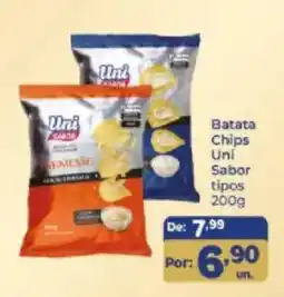 Shibata Supermercados Batata Chips Uni Sabor tipos oferta