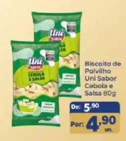 Shibata Supermercados Biscoito de Polvilho Uni Sabor Cebola e Salsa oferta
