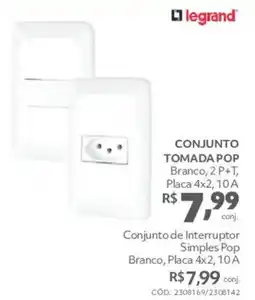 Telhanorte Conjunto tomada pop branco, 2 p+t oferta