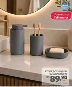 Telhanorte kit de acessórios para banheiro oferta
