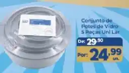 Shibata Supermercados Conjunto de Potes de Vidro oferta