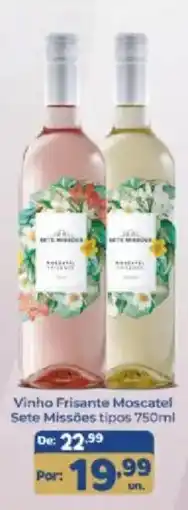 Shibata Supermercados Vinho Frisante Moscatel Sete Missões tipos oferta