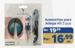 Shibata Supermercados Acessórios para adega kit 3 pcs oferta