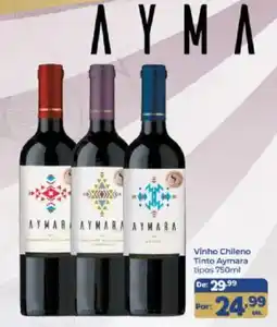 Shibata Supermercados Vinho Chileno Tinto Aymara oferta