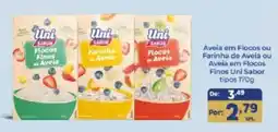 Shibata Supermercados Aveia em Flocos ou Farinha de Aveia ou Aveia em Flocos Finos Uni Sabor oferta