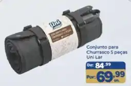 Shibata Supermercados Conjunto para churrasco 5 peças uni lar oferta