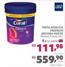Telhanorte Tinta acrílica premium decoram matte oferta
