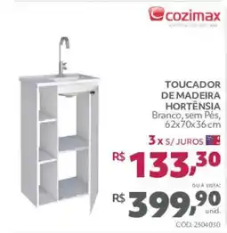 Telhanorte Toucador de madeira hortênsia oferta