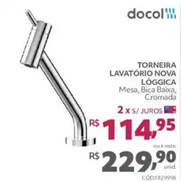 Telhanorte Torneira lavatório nova lógica oferta