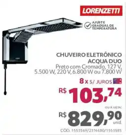 Telhanorte Chuveiro eletrônico acqua duo oferta