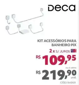 Telhanorte kit acessórios para banheiro pix oferta