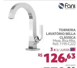 Telhanorte Torneira lavatório bella clássica oferta