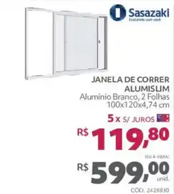 Telhanorte Janela de correr alumislim oferta