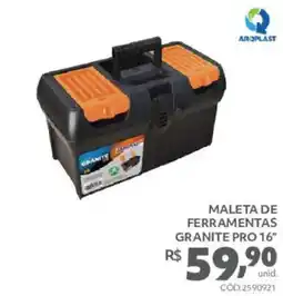 Telhanorte Maleta de ferramentas granite pro 16" oferta