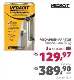 Telhanorte Vedapren parede oferta