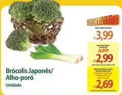 Atacadão Japonês - brócolis japones/alho-poró oferta