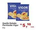 Novo Atacarejo Vigor - queijo ralado parmesão oferta