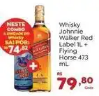 Novo Atacarejo Johnnie walker - whisky red label flying horse oferta