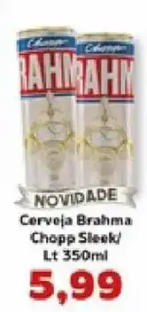Supermercados Tauste Cerveja brahma chopp sleek oferta